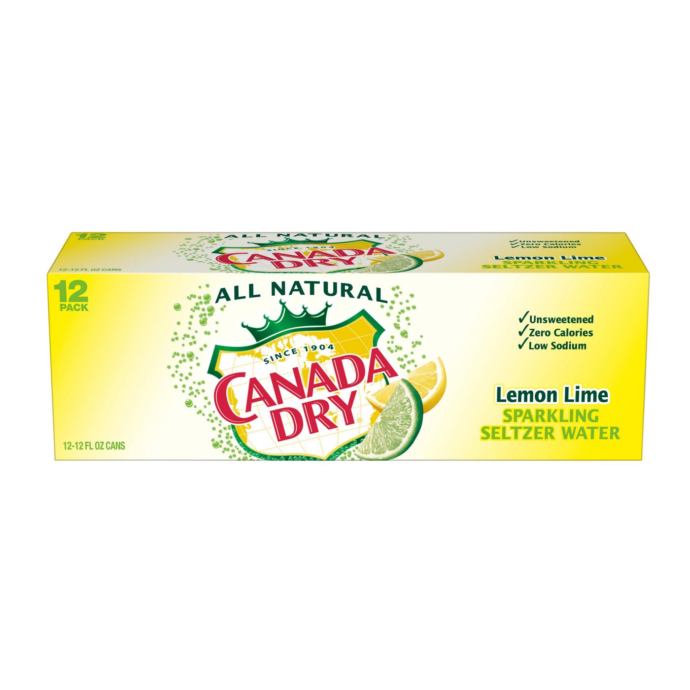 Canada Dry Lemon Lime Sparkling Seltzer Water 12 PK Cans Shop Water