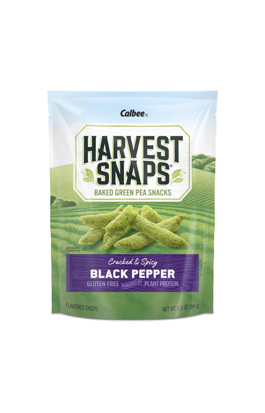 Harvest Snaps Black Pepper Green Pea Snack Crisps; image 1 of 2