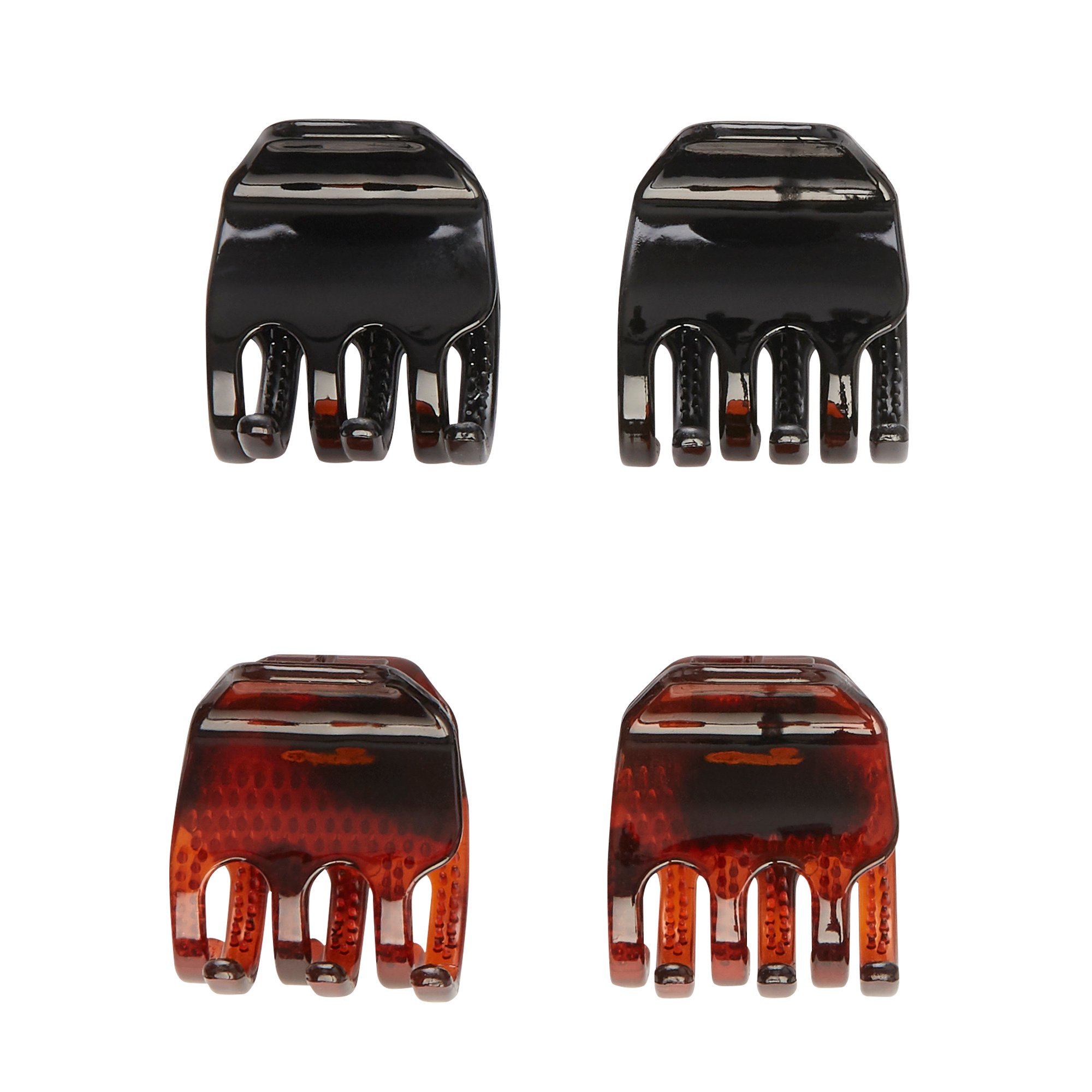 Black & Brown Hair Claw Clips - Strong Grip Non-Slip Jaw Clamps For All Hair - View #10
