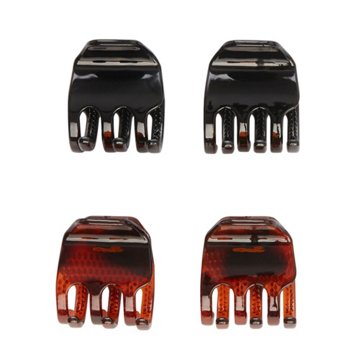 Scunci No-Slip Grip Medium Jaw Clips, 4 ct