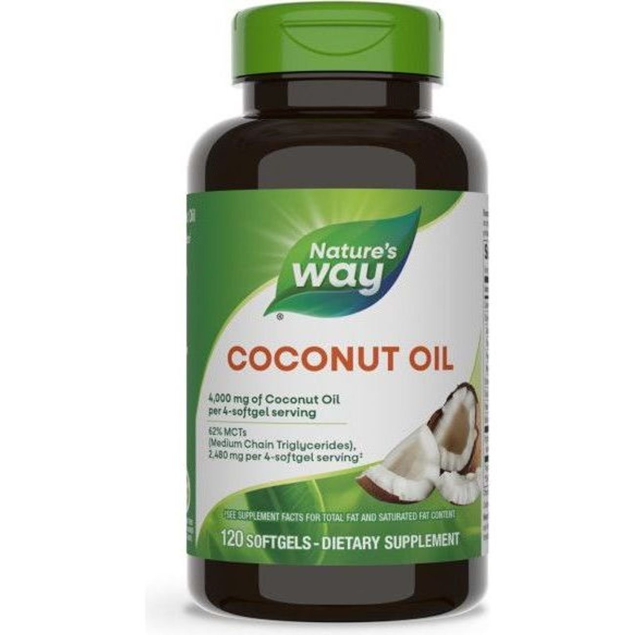 Nature's Way Coconut Oil Softgels, 120 ct