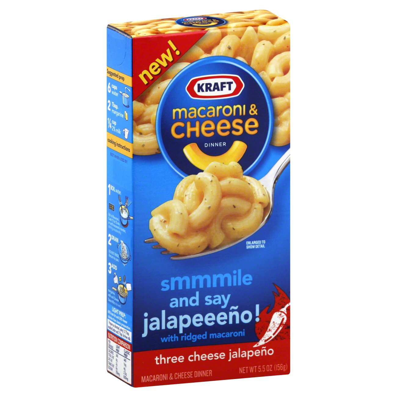 Kraft Three Cheese Jalapeno Macaroni and Cheese Dinner Shop Pantry