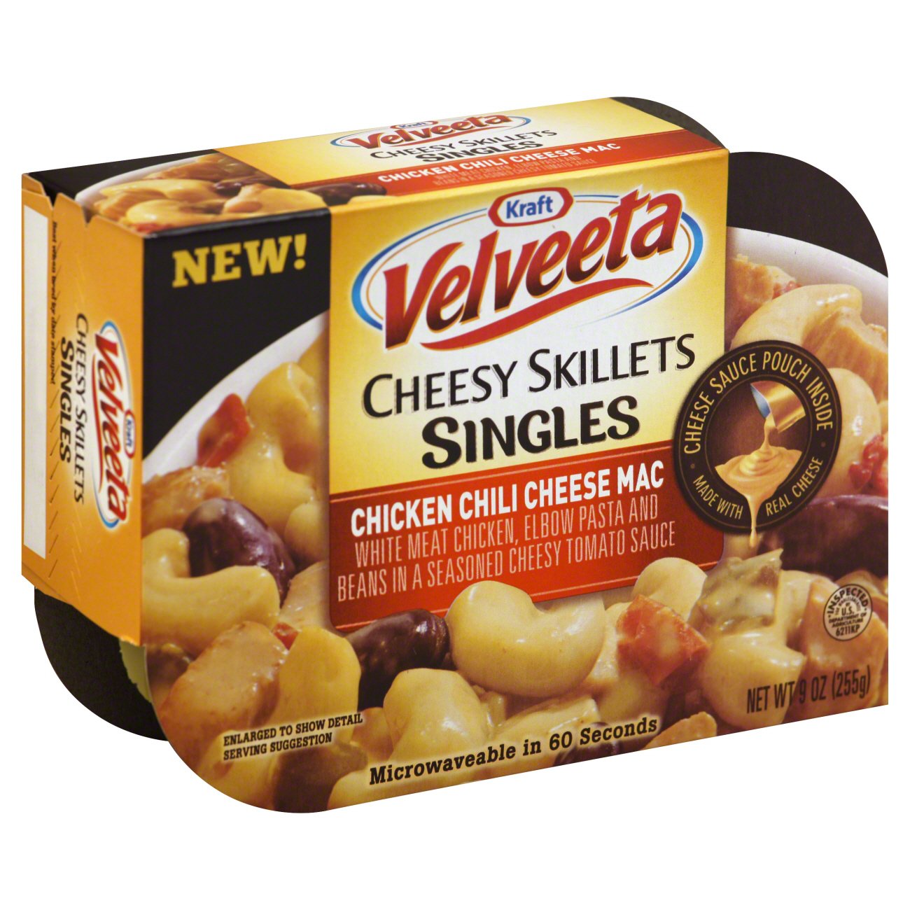Kraft Velveeta Cheese Skillets Singles Chicken Chili Cheese Mac Meal