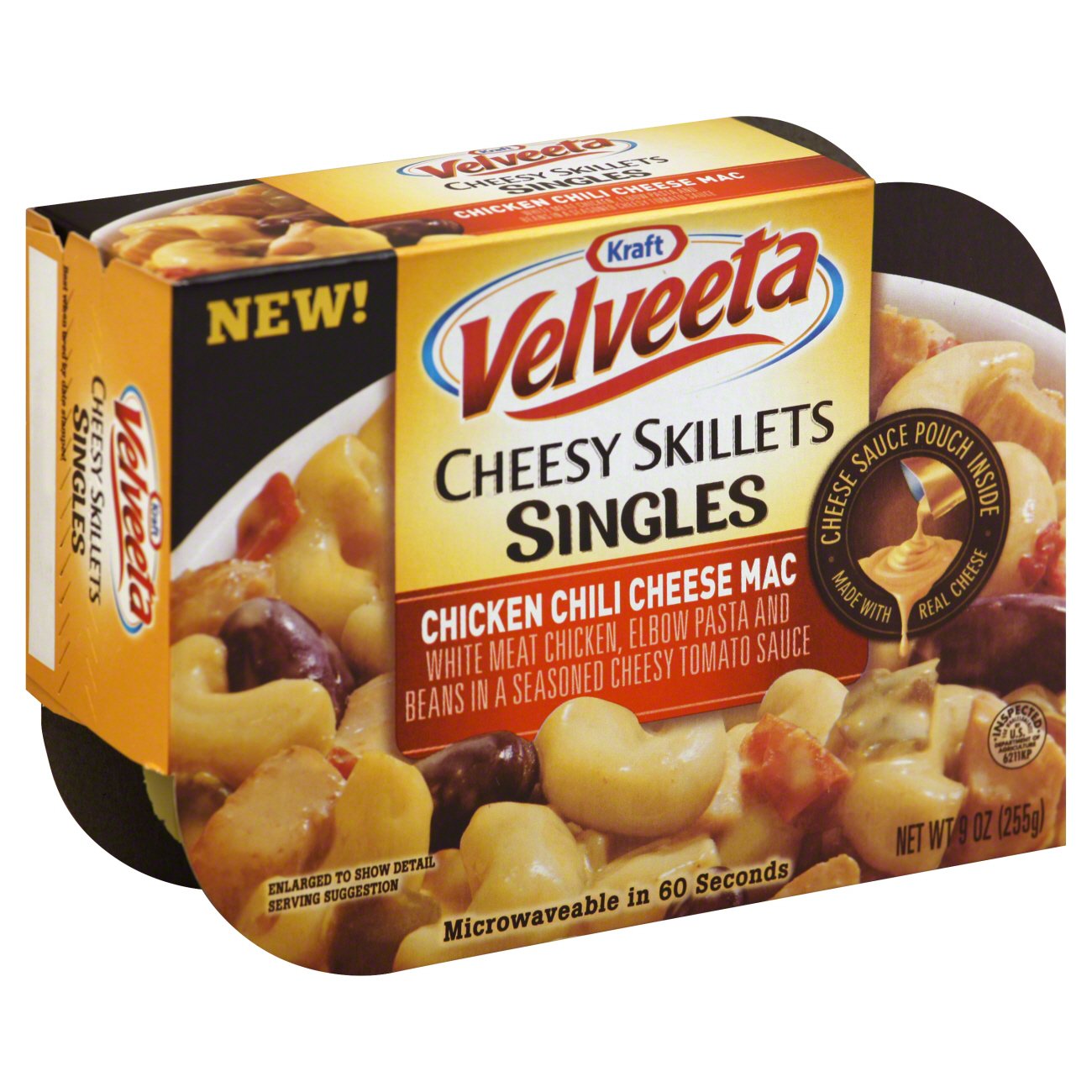 Kraft Velveeta Cheese Skillets Singles Chicken Chili Cheese Mac Meal ...