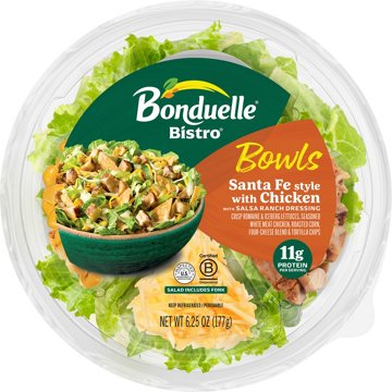 Bonduelle Bistro Salad Bowl - Santa Fe Style with Chicken, 6.25 oz