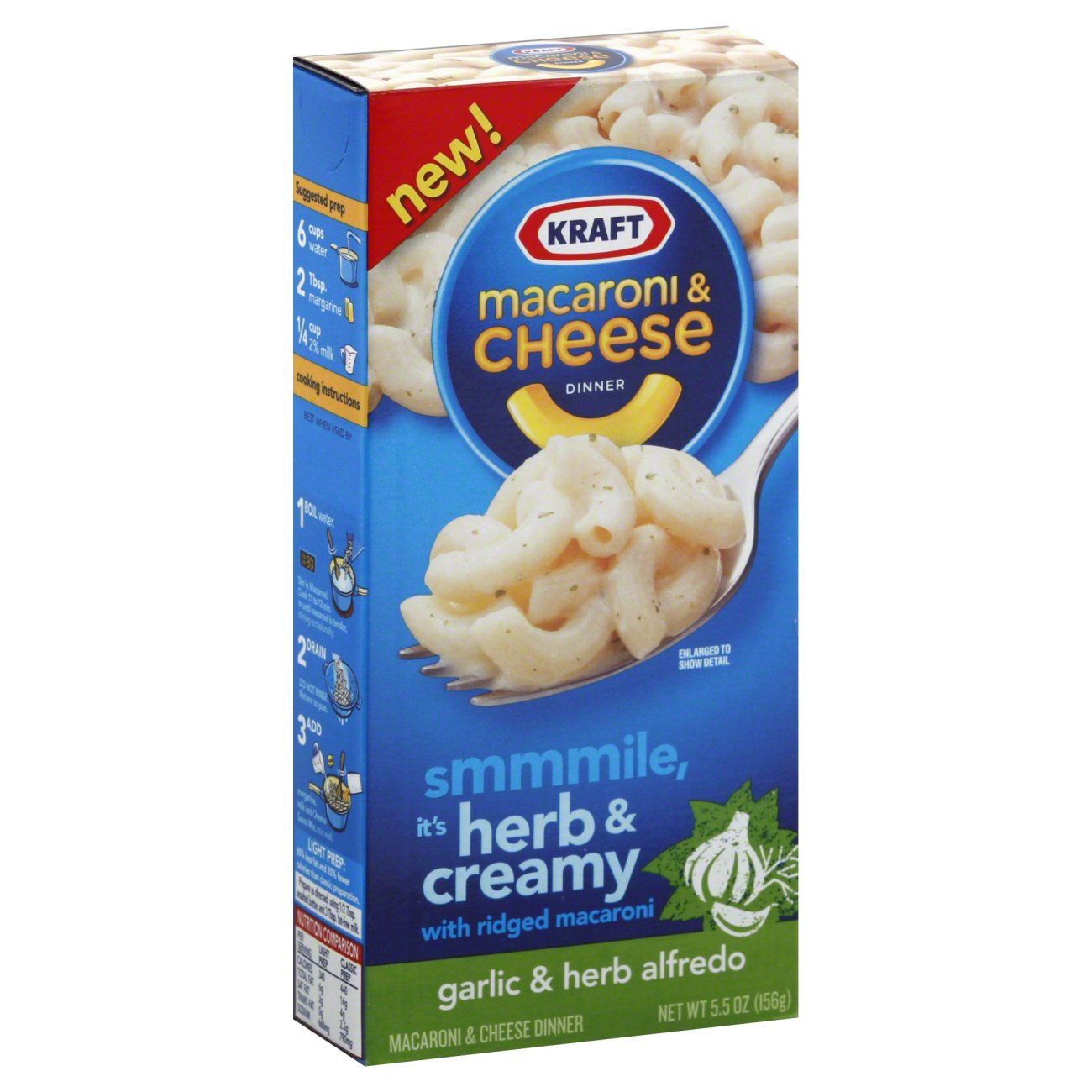 Kraft Garlic and Herb Alfredo Macaroni and Cheese Dinner Shop Pantry meals at HEB