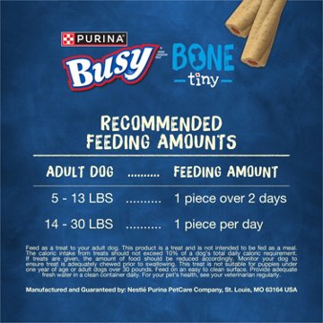 Busy Purina Bone Adult Toy Breed Dog Chew Bone Treats - Tiny