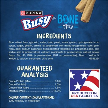 Busy Purina Bone Adult Toy Breed Dog Chew Bone Treats - Tiny, 6.5 oz