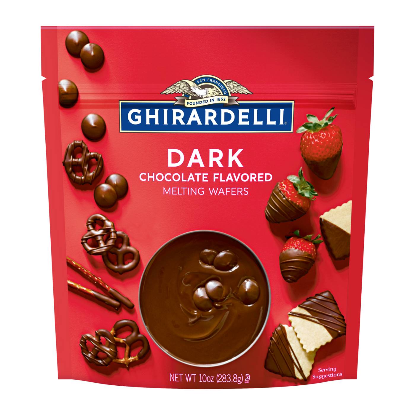 Ghirardelli Dark Chocolate Flavored Melting Wafers; image 1 of 7