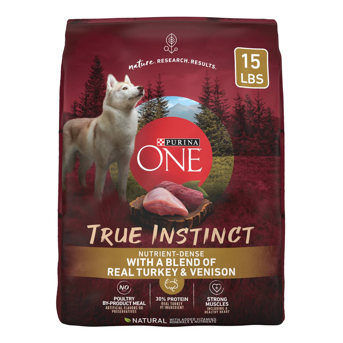 Purina ONE SmartBlend True Instinct Natural Turkey & Venison Dry Dog Food; image 1 of 7