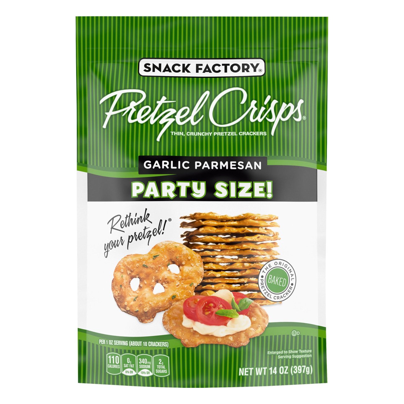 Snack Factory Garlic Parmesan Pretzel Crisps Shop Snacks & Candy at HEB