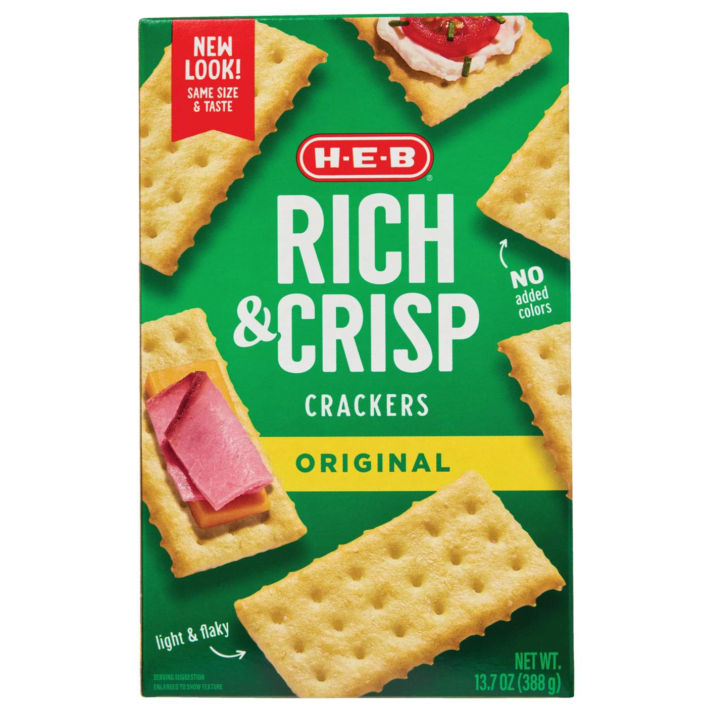 H-E-B Rich & Crisp Crackers; image 1 of 2