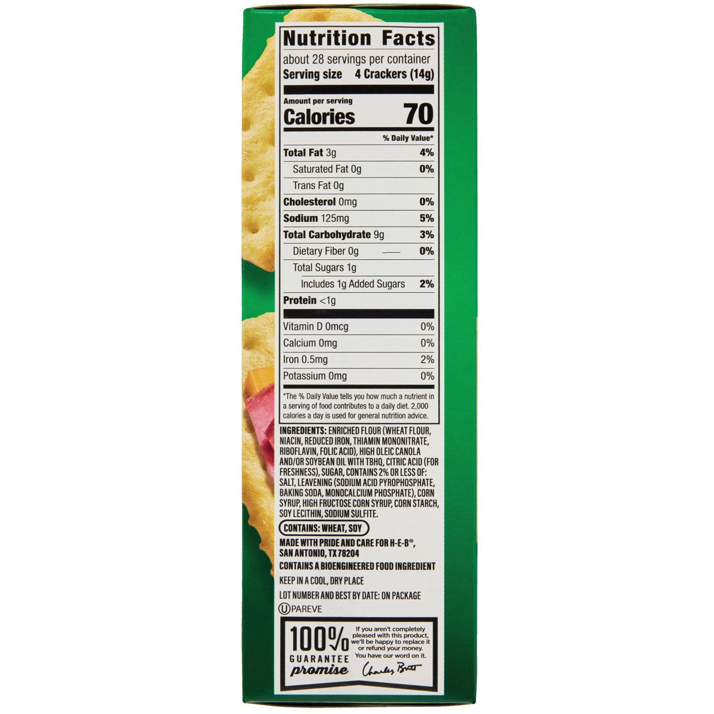 H-E-B Rich & Crisp Crackers; image 2 of 2