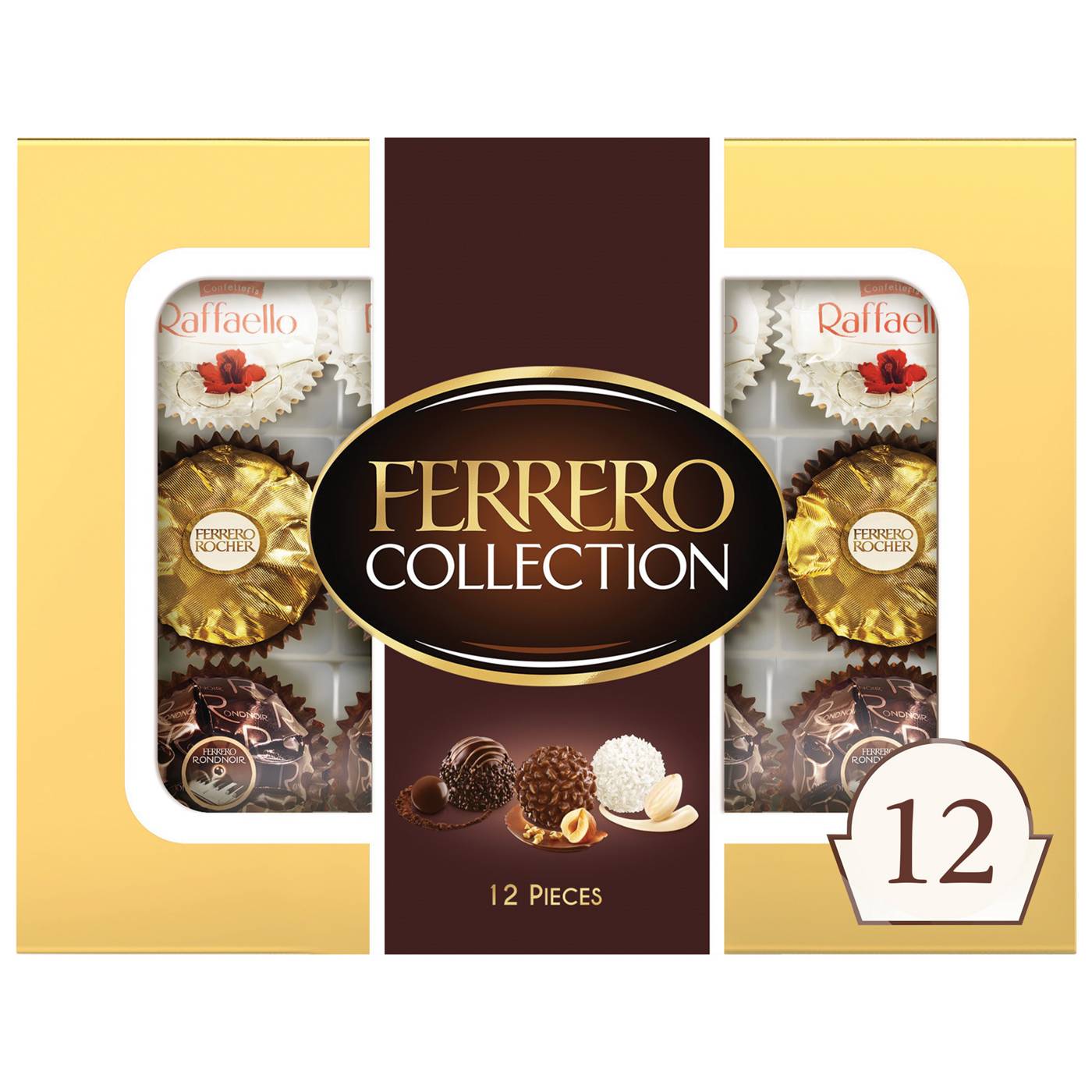 Ferrero Collection Fine Assorted Confections Gift Box, 12 Pc