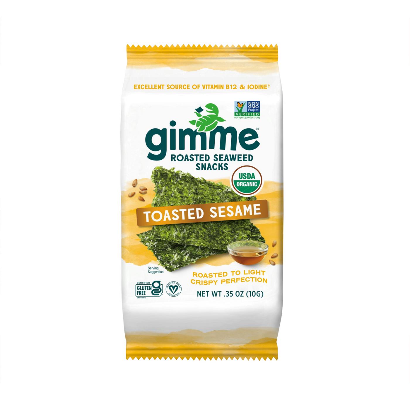 gimme Roasted Seaweed Snack - Toasted Sesame; image 1 of 8