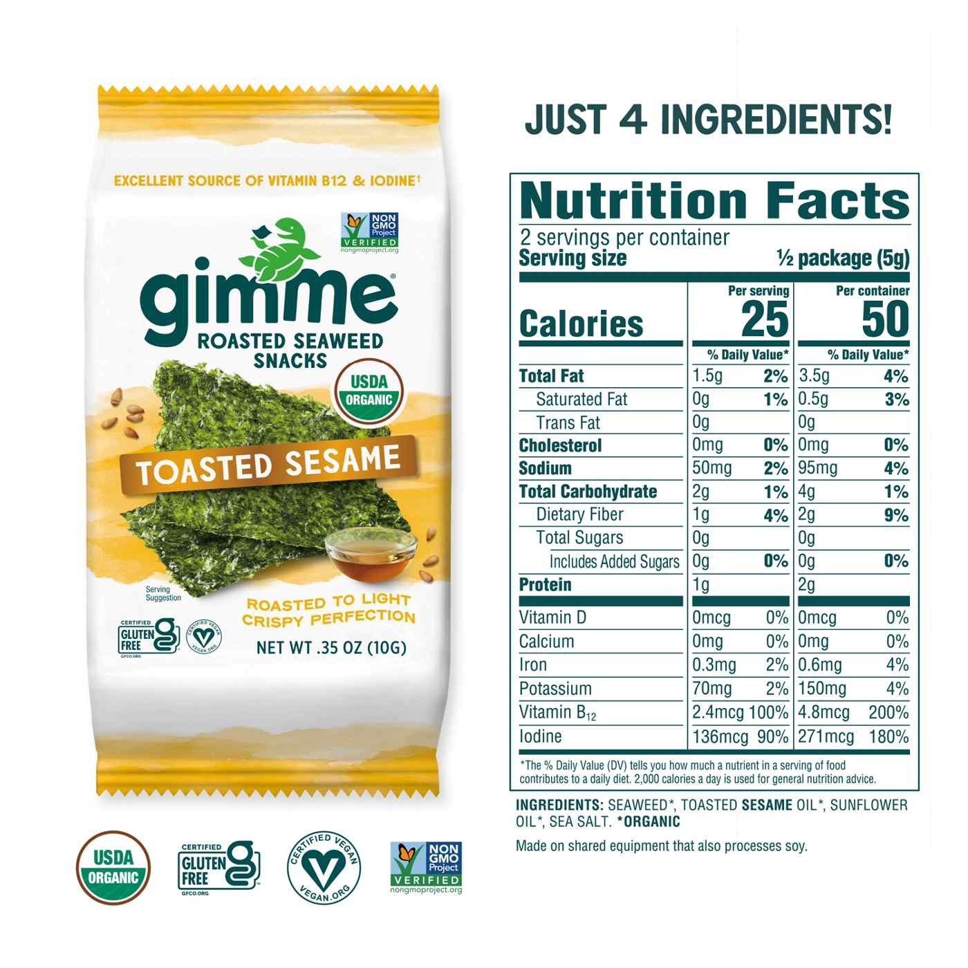 Seaweed nutrition shop facts