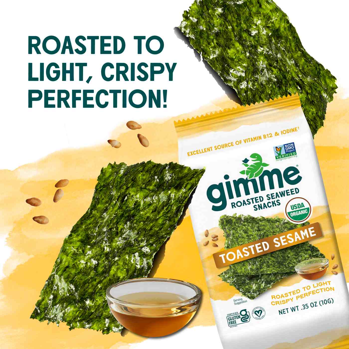 gimme Roasted Seaweed Snack - Toasted Sesame; image 7 of 8