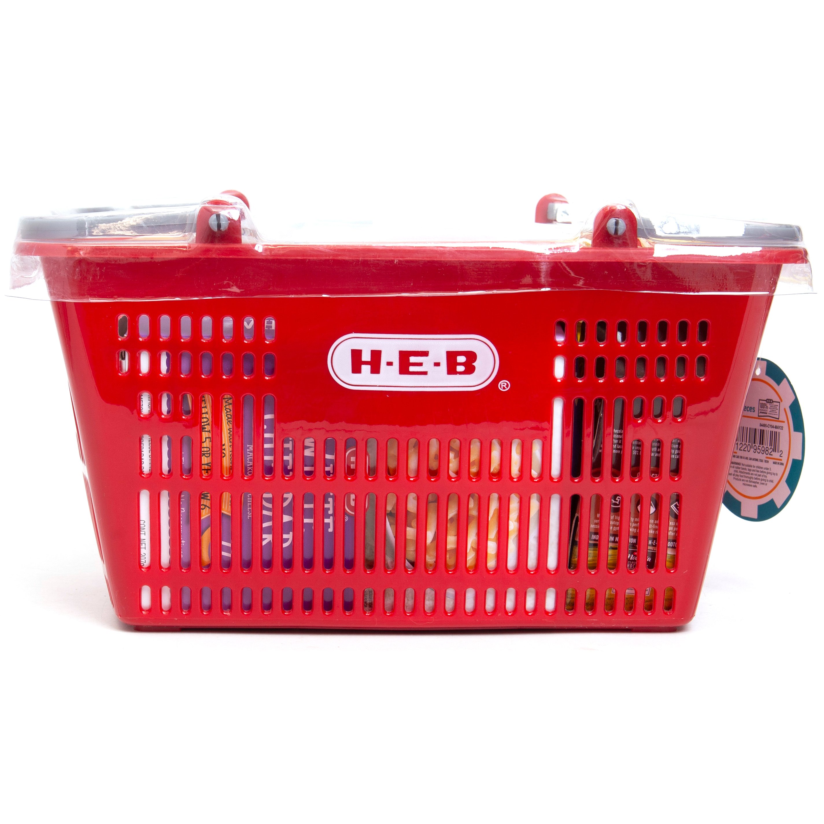 Mini Shopping Basket Shopper Food Storage Pretend Role Play Developmental Toys 