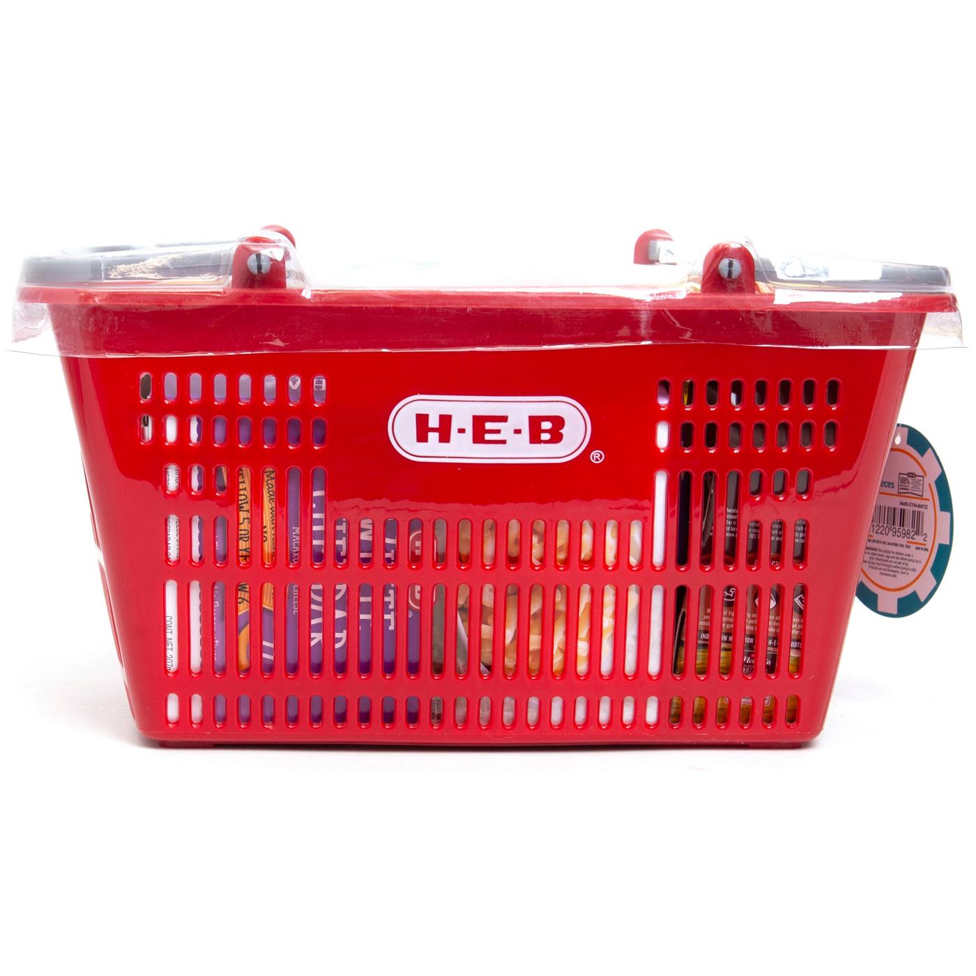 H-E-B Kids Play Food Basket - Red - Shop Dress Up & Pretend Play