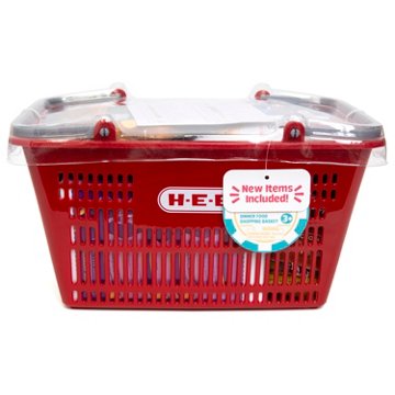 H-E-B Beyond Imagination! Dinner Play Food Shopping Basket - Red