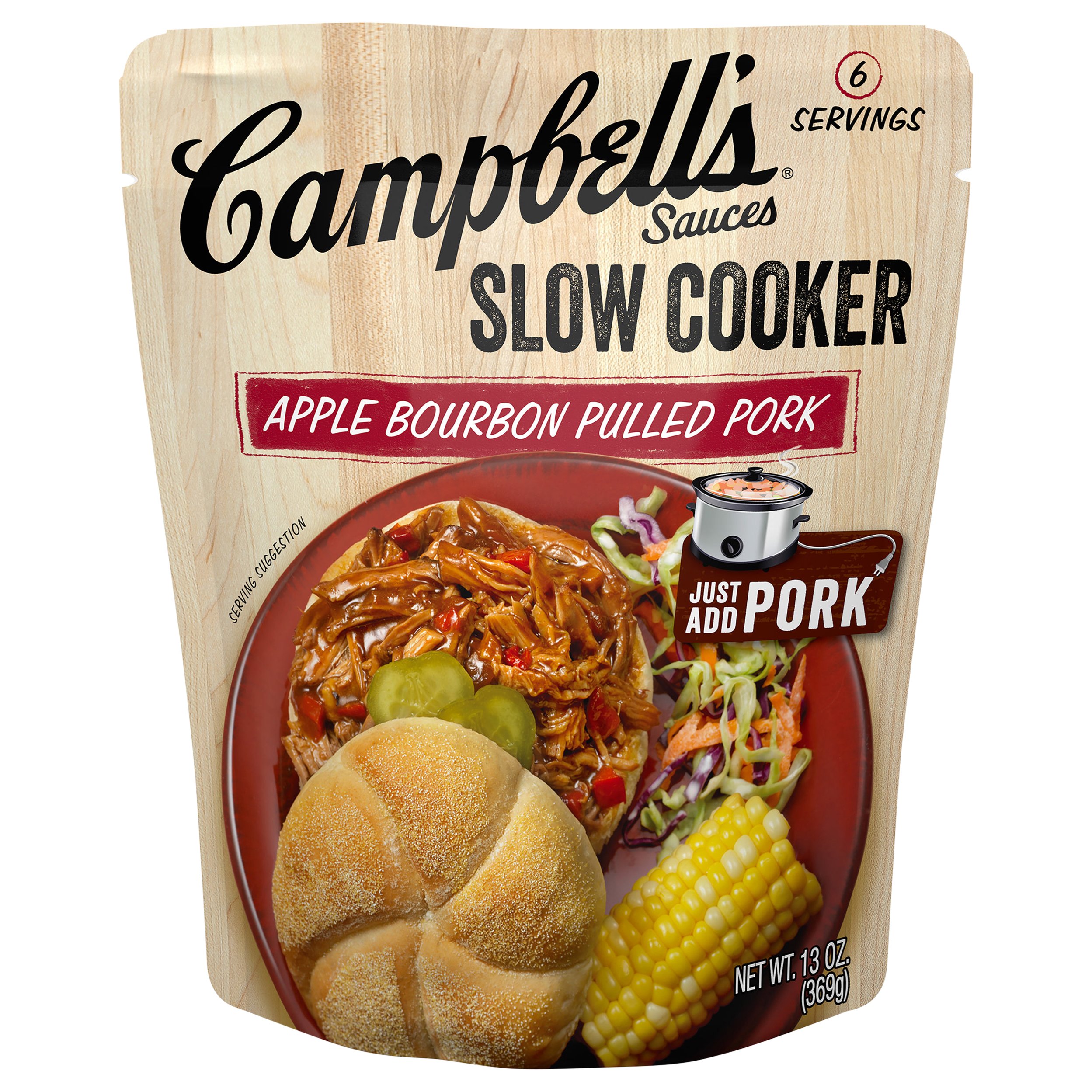 Campbells Apple Bourbon BBQ Slow Cooker Sauce - Shop Cooking sauces at 