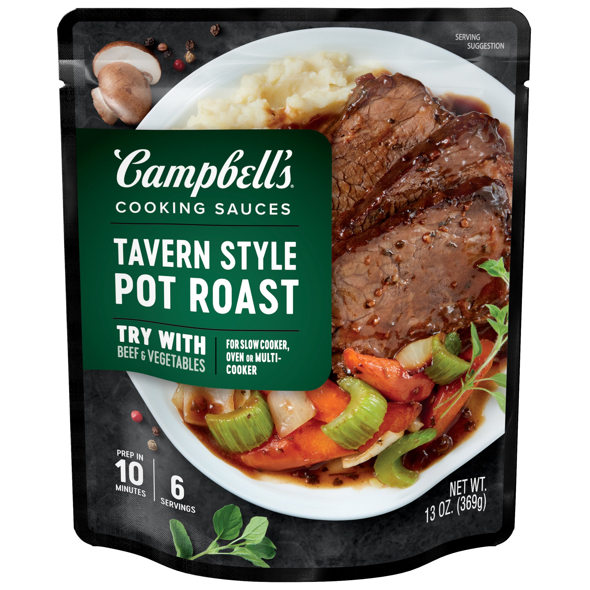 Campbell's Tavern Style Pot Roast Slow Cooker Sauces - Shop Gravy at H-E-B