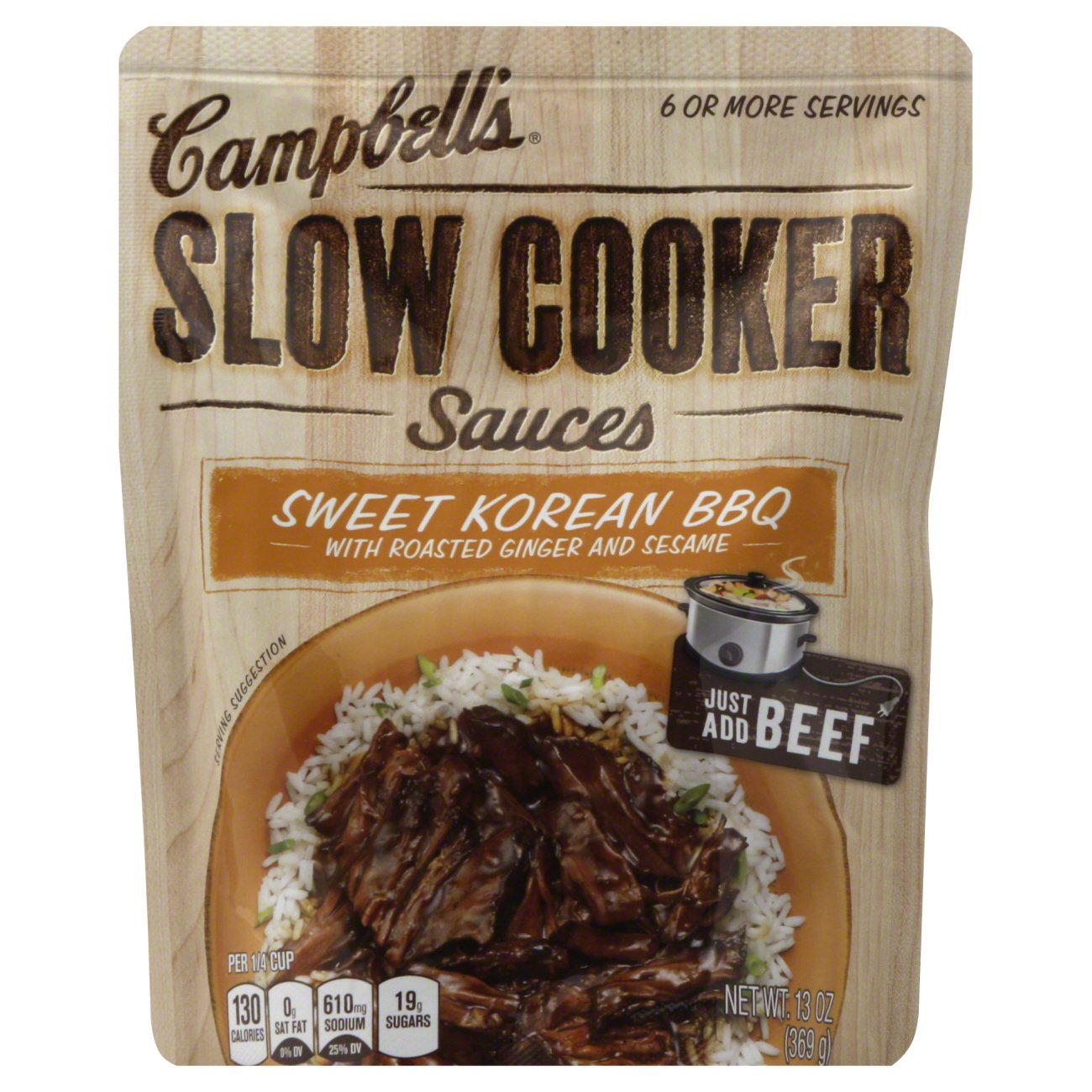 Campbell's Sweet Korean BBQ Slow Cooker Sauces Shop Cooking sauces at