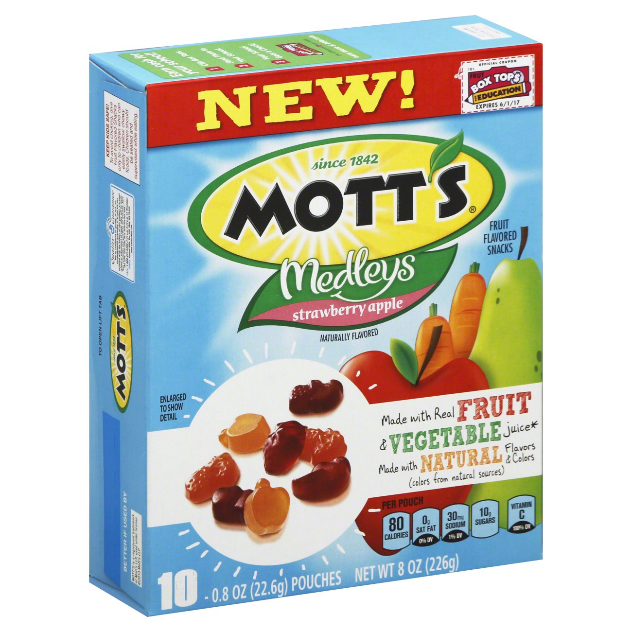 Mott's Medleys Strawberry Apple Fruit Flavored Snacks Shop Fruit