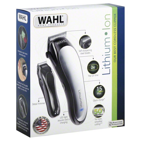 wahl cordless clippers lithium ion