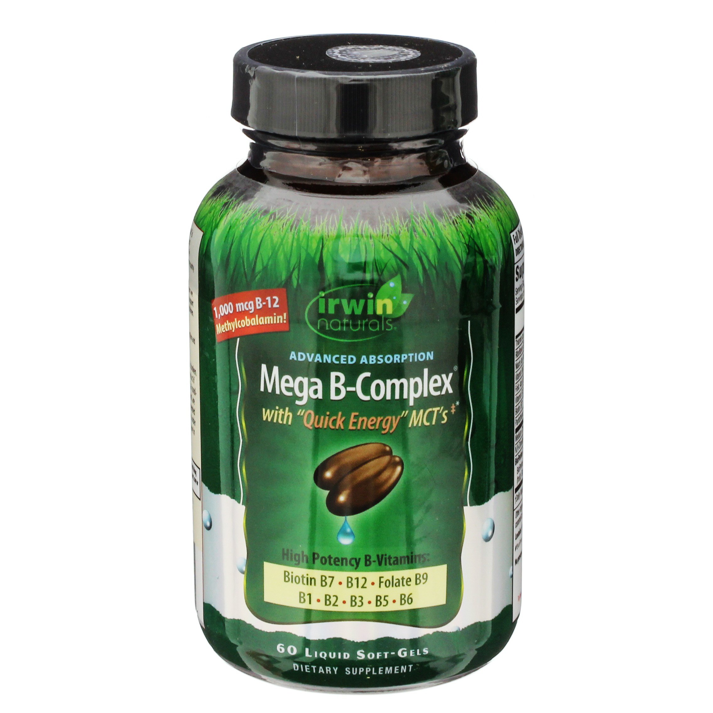 Irwin Naturals Mega B-complex Liquid Soft-Gels - Shop Vitamins A-Z At H-E-B