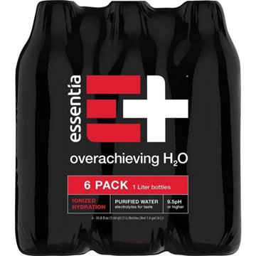 Essentia Purifed Water 6 pk Bottles, 1 L