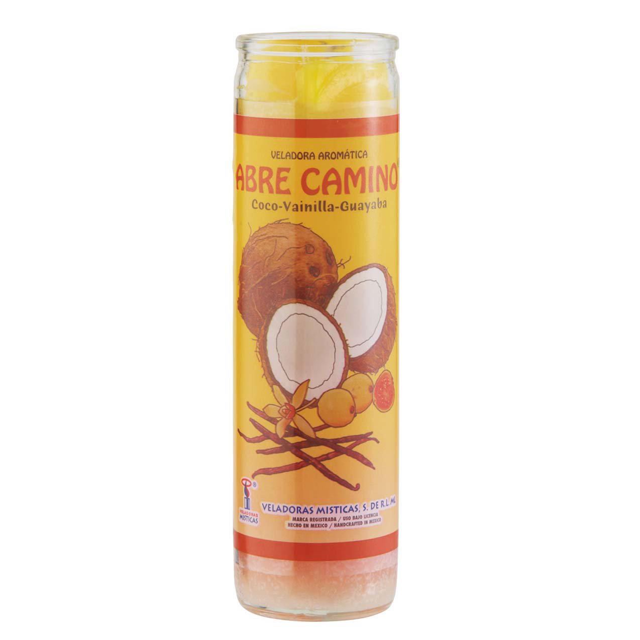 Brilux Abre Camino Religious Candle - Yellow Wax, 8