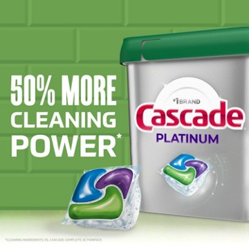 Cascade Platinum Dishwasher Pods, Fresh Scent