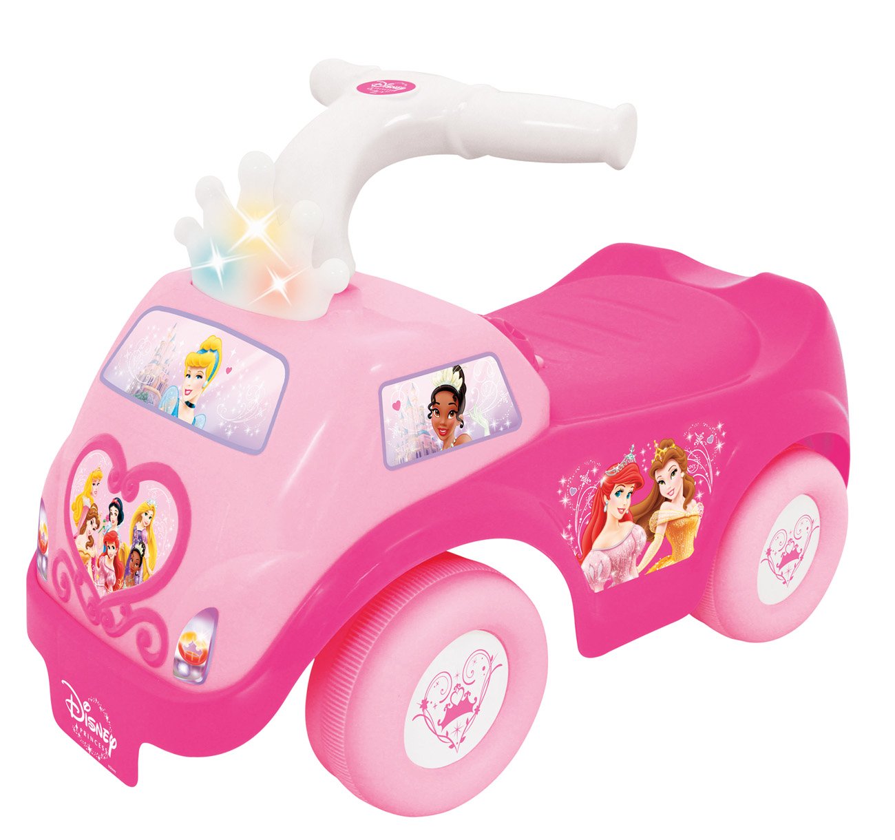 princess riding car