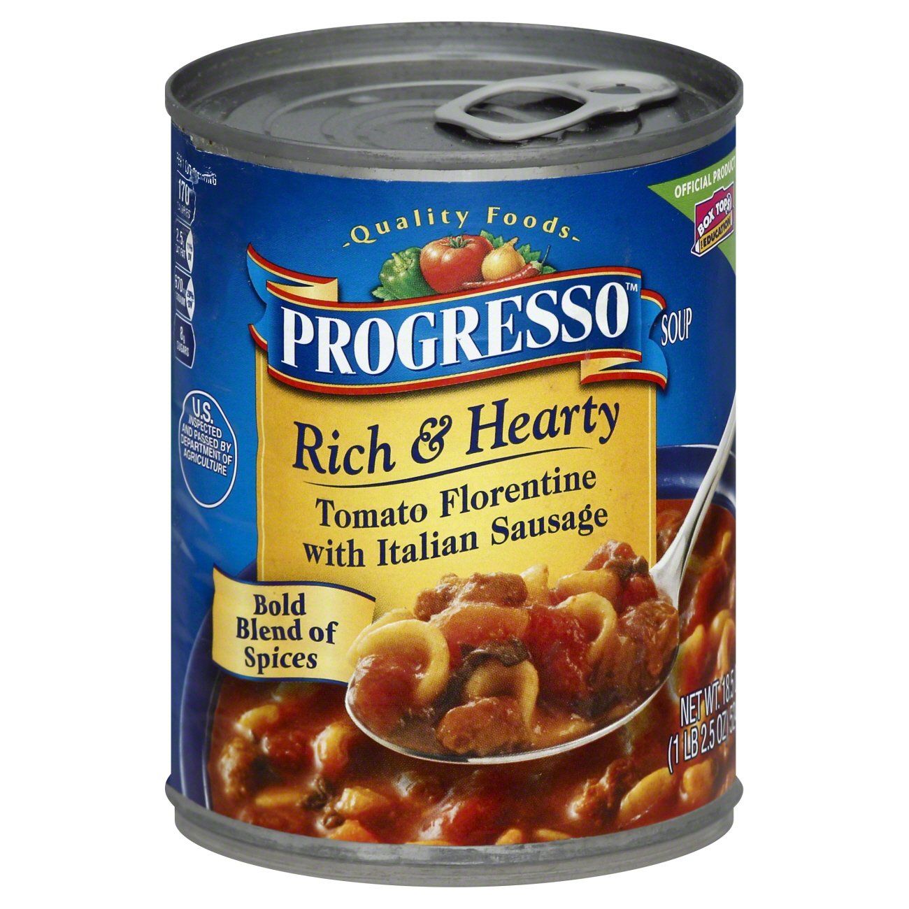 Progresso Rich & Hearty Tomato Florentine with Italian Sausage Soup ...