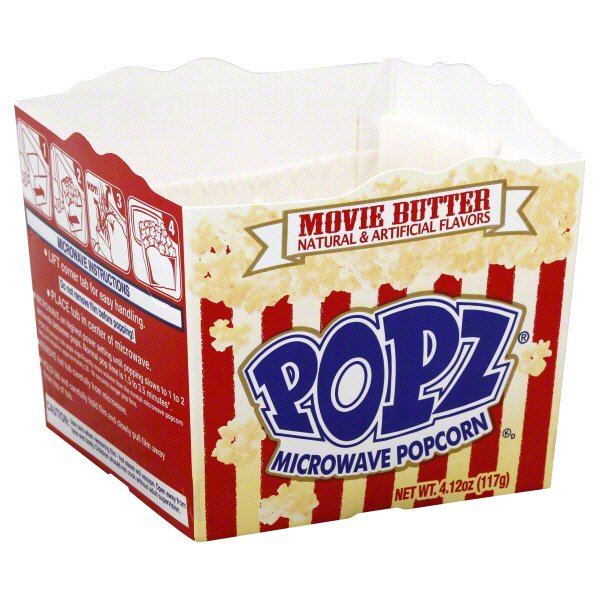 Popz Movie Butter Microwave Popcorn, 4.12 oz | Central Market - Really ...