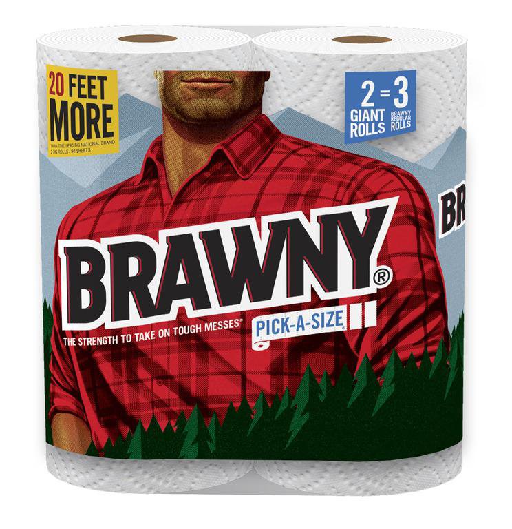 brawny paper towel logo