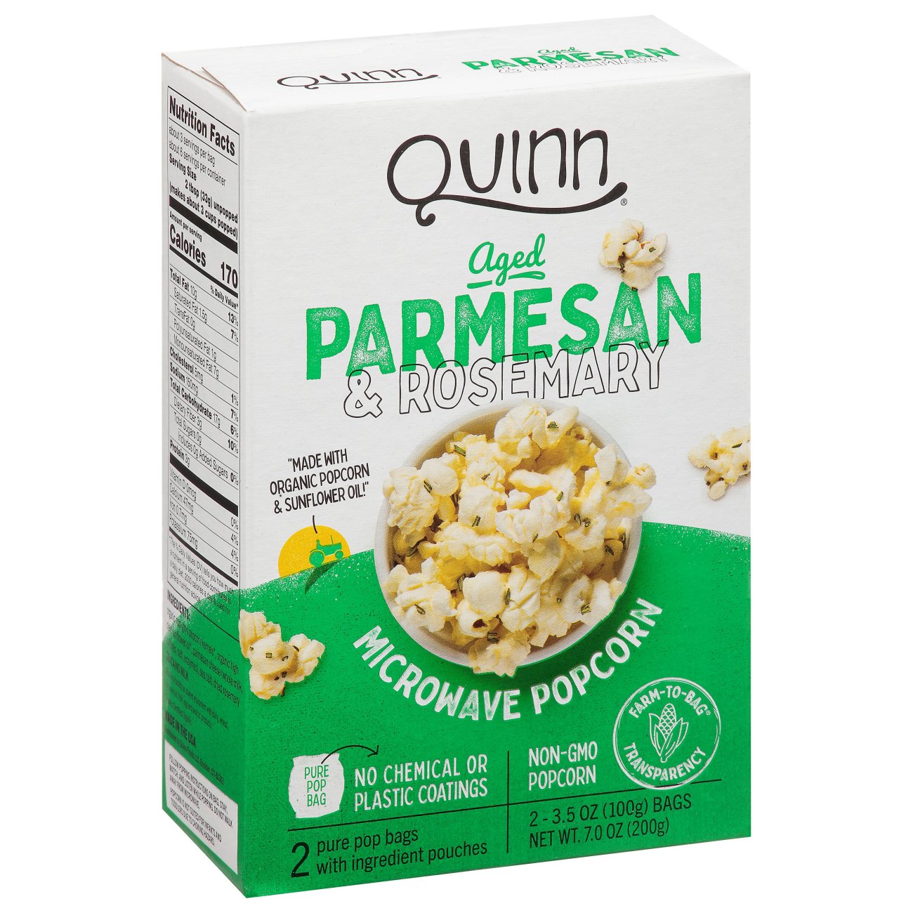 Quinn Parmesan & Rosemary Popcorn Shop Popcorn at HEB
