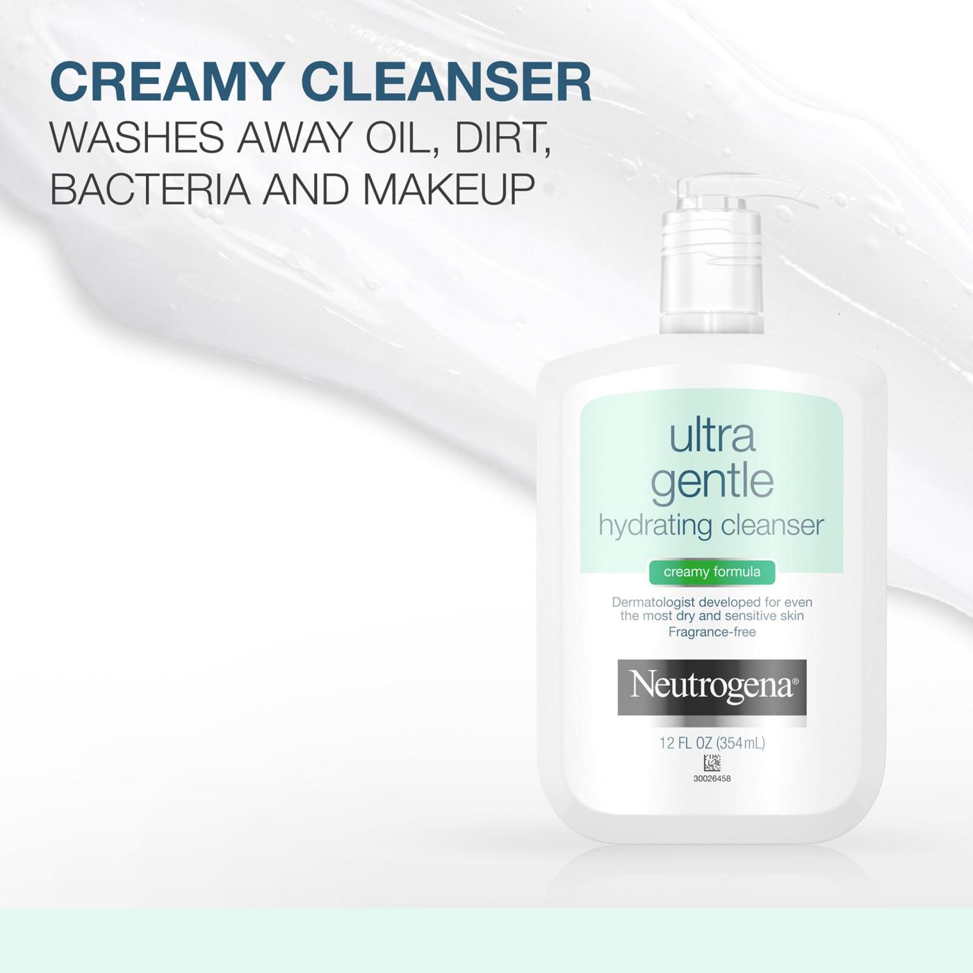 Neutrogena Ultra Gentle Hydrating Creamy Facial Cleanser; image 3 of 3