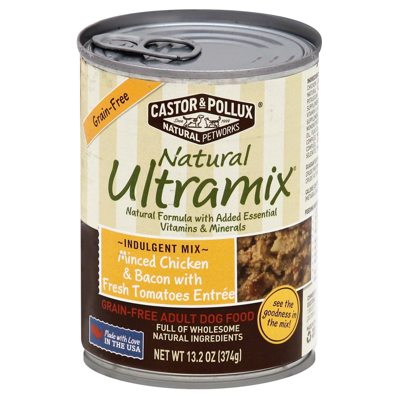 Castor & Pollux Natural Ultramix Minced Chicken & Bacon with Fresh