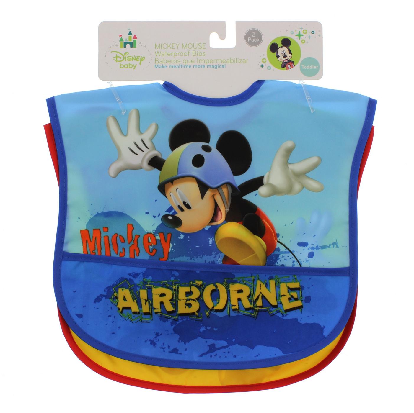 Disney Baby Mickey Mouse Waterproof Bibs; image 1 of 4