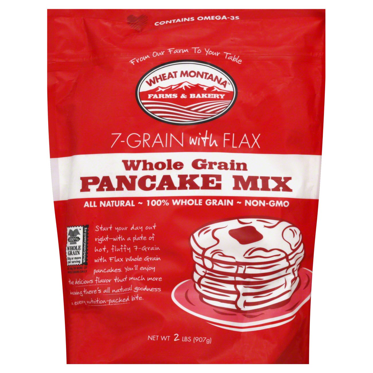 Wheat Montana 7 Grain with Flax Whole Grain Pancake Mix Shop Pancake