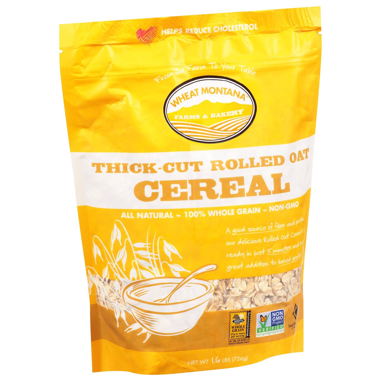 Wheat Montana Thick Cut Rolled Oat Cereal Shop Cereal & Breakfast at