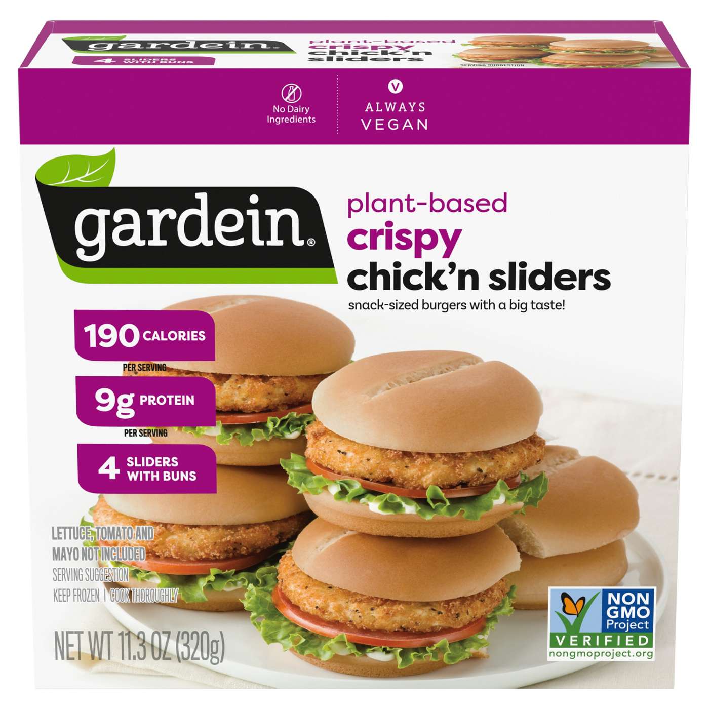 Gardein Vegan Frozen Plant-Based Chick'n Sliders; image 1 of 7