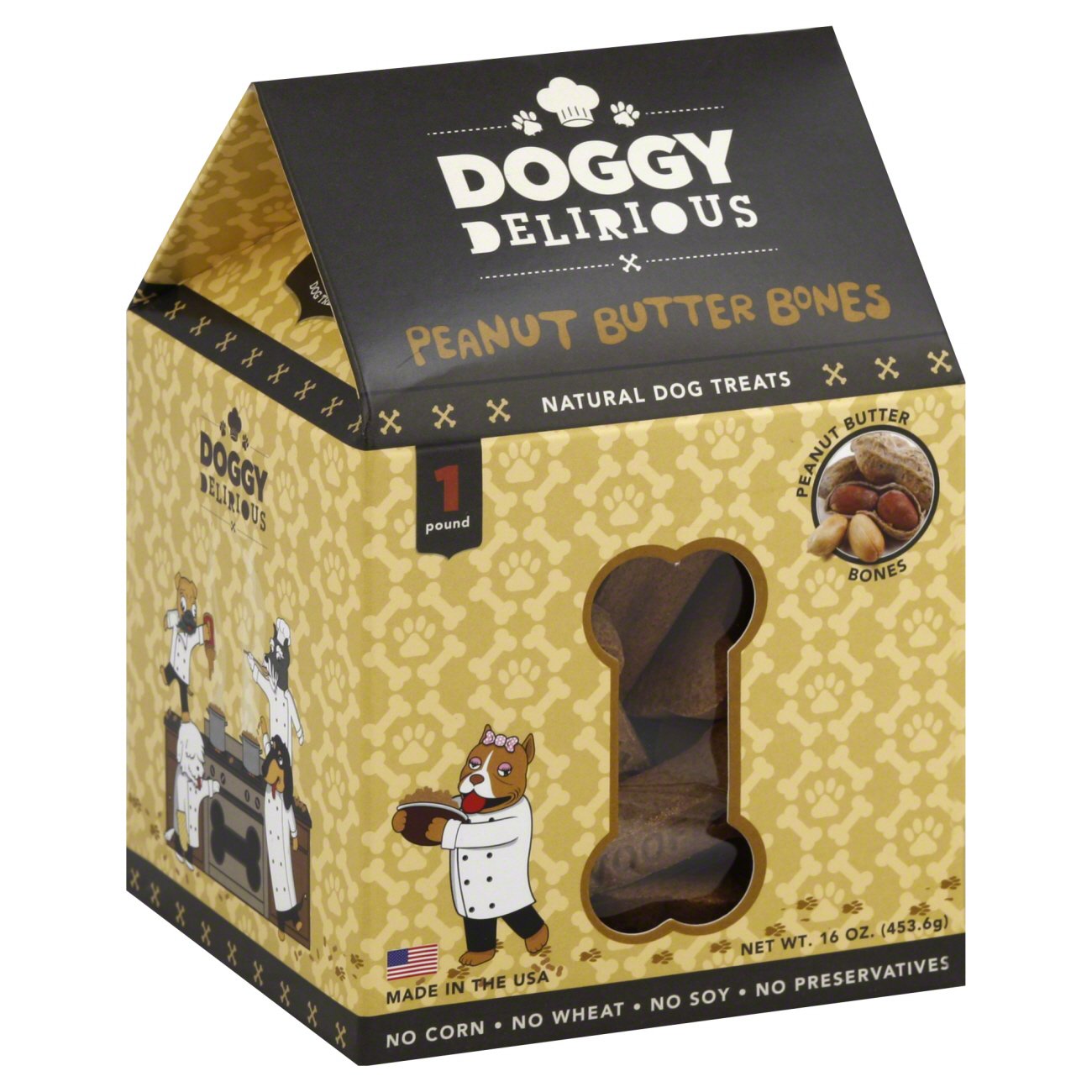 doggy delirious peanut butter bones