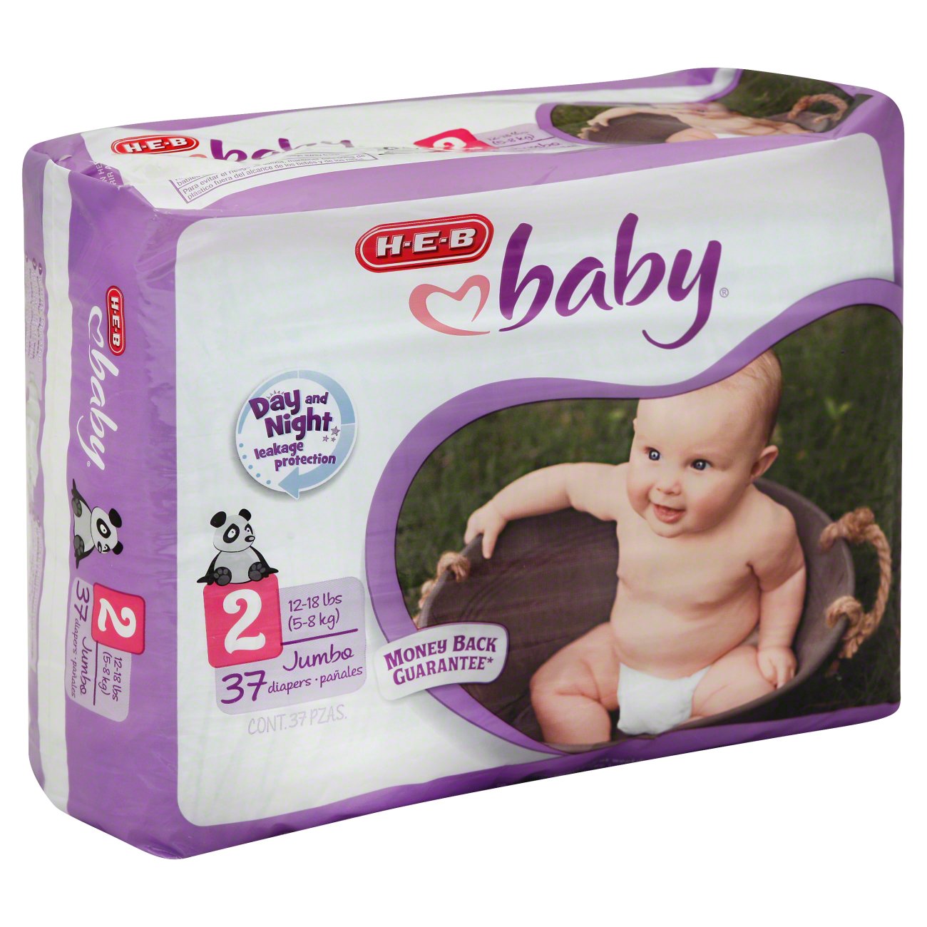 H-E-B Baby Jumbo Pack Diapers - Size 7