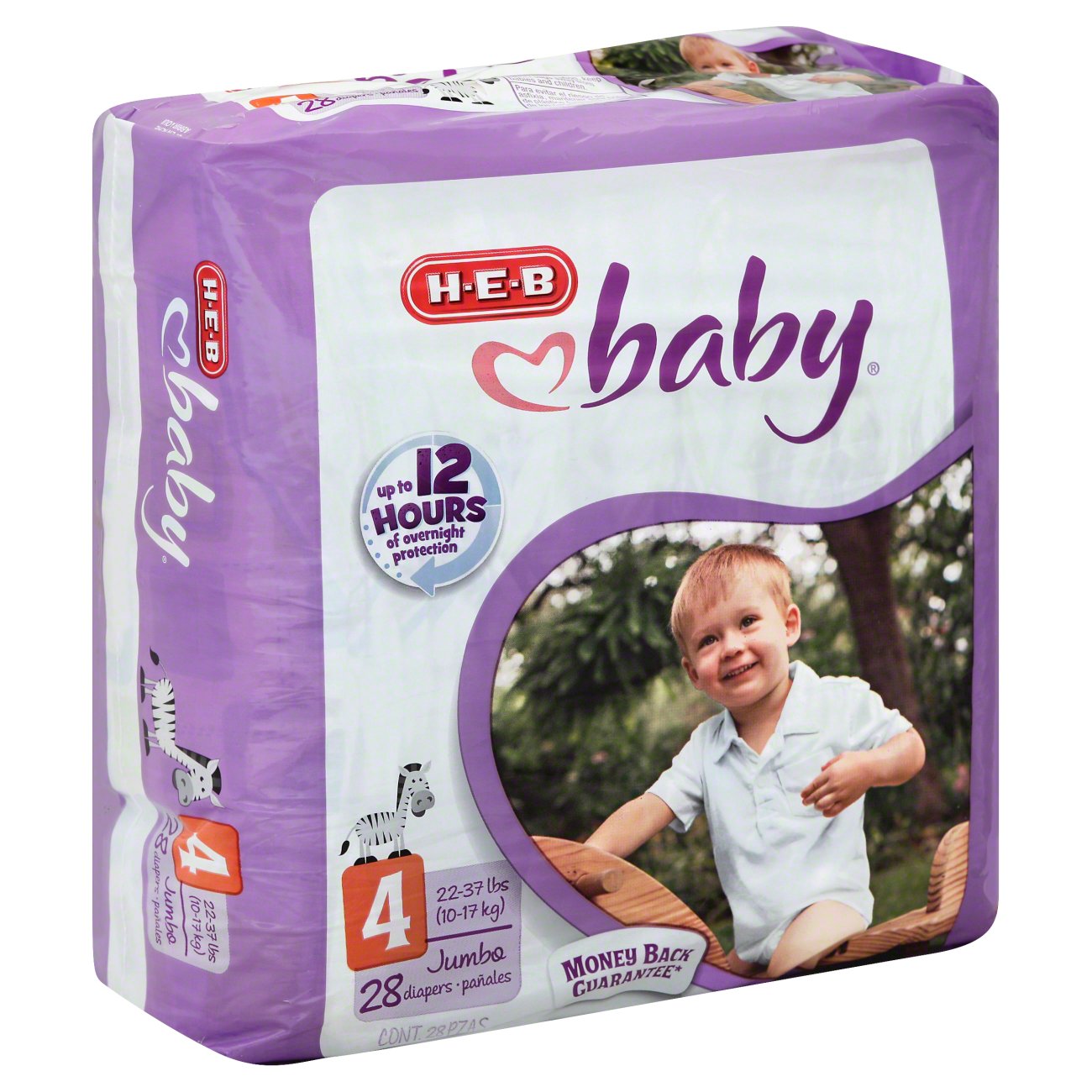 H-E-B Baby Jumbo Overnight Diapers – Size 7