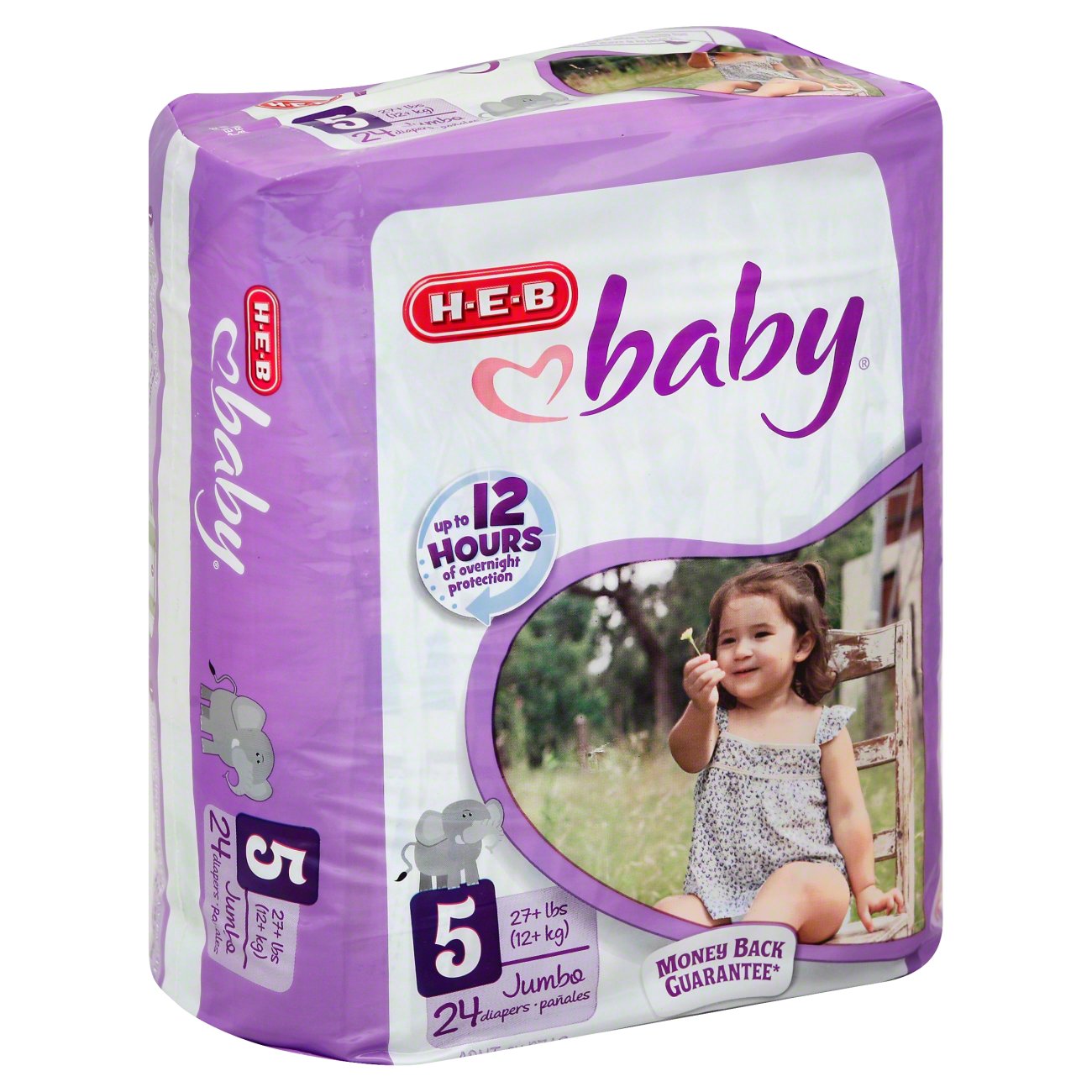 H-E-B Baby Texas-Size Pack Diapers - Size 5 - Shop Diapers at H-E-B