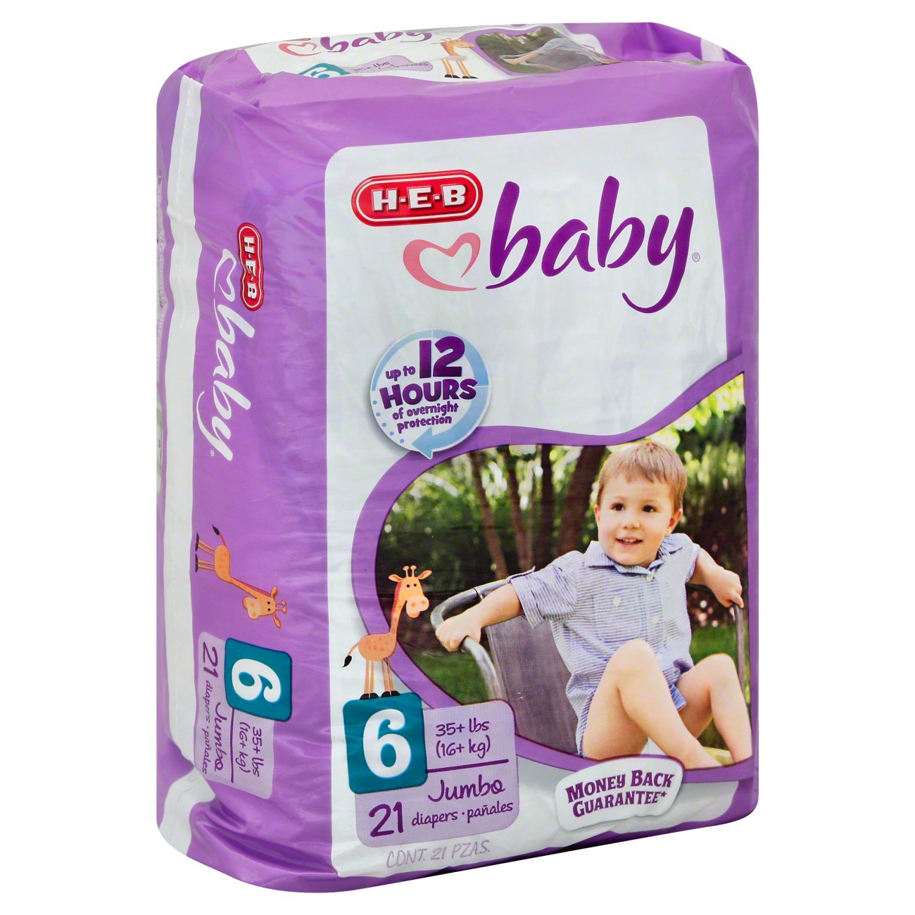 H-E-B Baby Jumbo Pack Diapers - Size 7