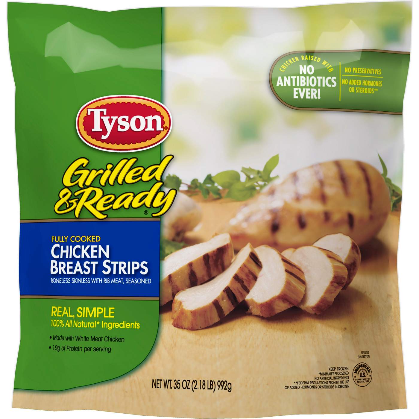 Tyson Fully Cooked Grilled Chicken Breast Strips; image 1 of 2